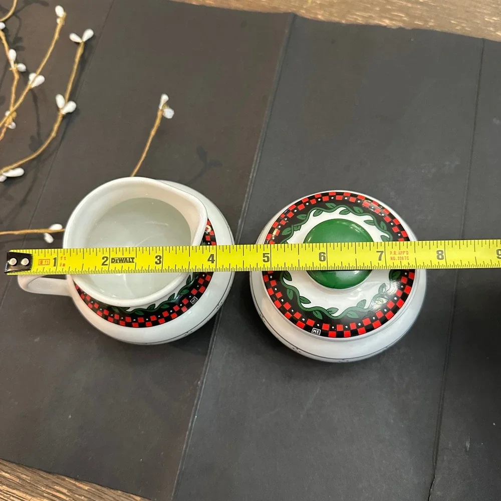 Mary Engelbreit‎ Christmas Creamer and Sugar Bowl Set Vintage
